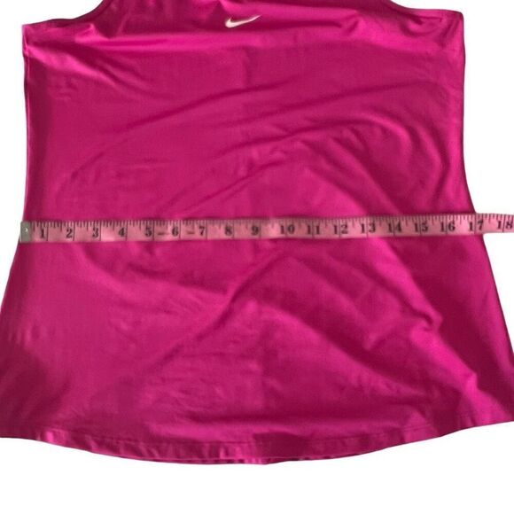 NIKE Dri Fit Slim Fit Activewear Pink Tank Size L - Picture 10 of 11